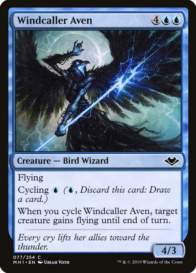Windcaller Aven (77) - Modern Horizons (MH1)