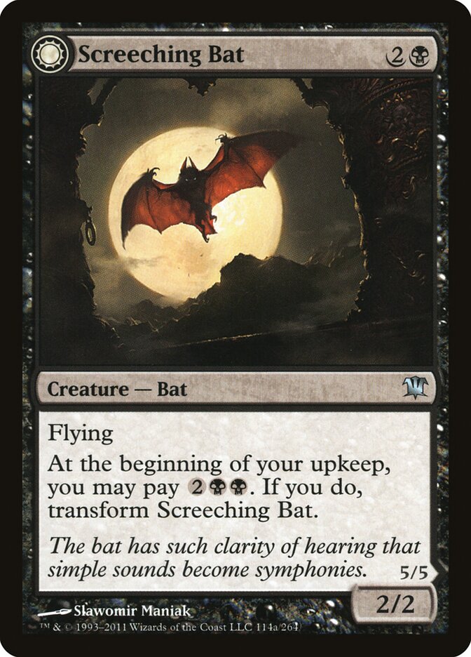 Screeching Bat // Stalking Vampire (114) - Innistrad (ISD)