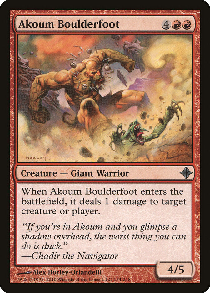 Akoum Boulderfoot (134) - Rise of the Eldrazi (ROE)