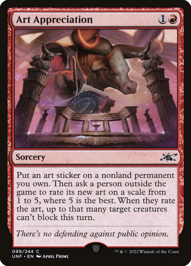 Art Appreciation (99) - Unfinity (UNF)