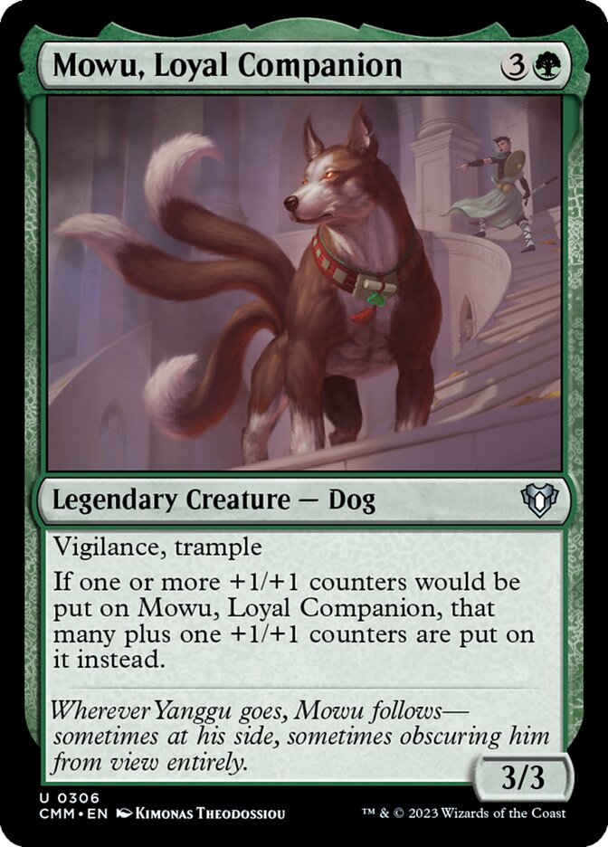 Mowu, Loyal Companion (306) - Commander Masters (CMM)