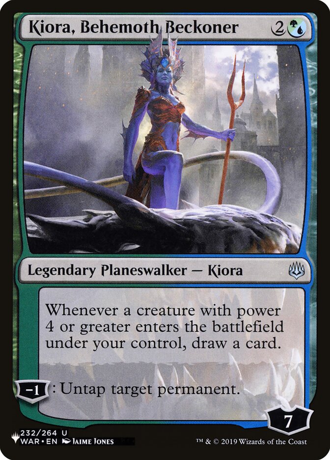 Kiora, Behemoth Beckoner (WAR-232) - The List (PLST)