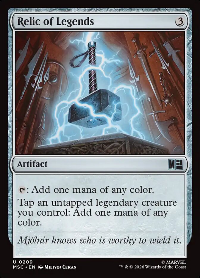 Relic of Legends (209) - Marvel Super Heroes Commander (MSC)