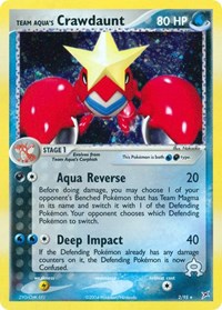 Team Aquas Crawdaunt (2) - EX Team Magma vs Team Aqua (MA)