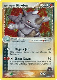 Team Magmas Rhydon (11) - EX Team Magma vs Team Aqua (MA)