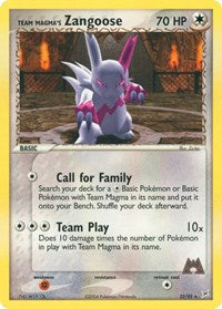 Team Magmas Zangoose (23) - EX Team Magma vs Team Aqua (MA)