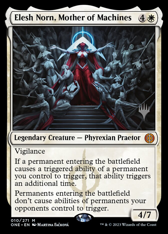 Elesh Norn, Mother of Machines (10p) - Phyrexia: All Will Be One Promos (PONE)