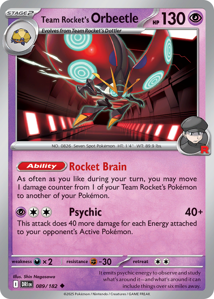 Team Rocket's Orbeetle (89/182) - Destined Rivals (DRI)