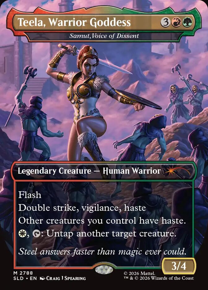 Teela, Warrior Goddess - Samut, Voice of Dissent (2788) - Secret Lair Drop (SLD)