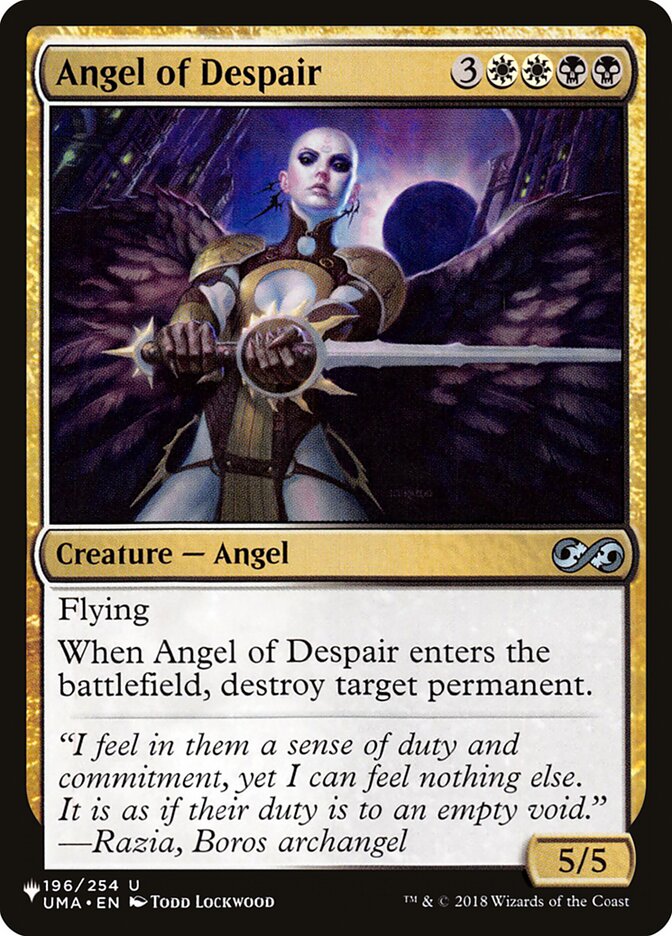 Angel of Despair - The List (PLST)