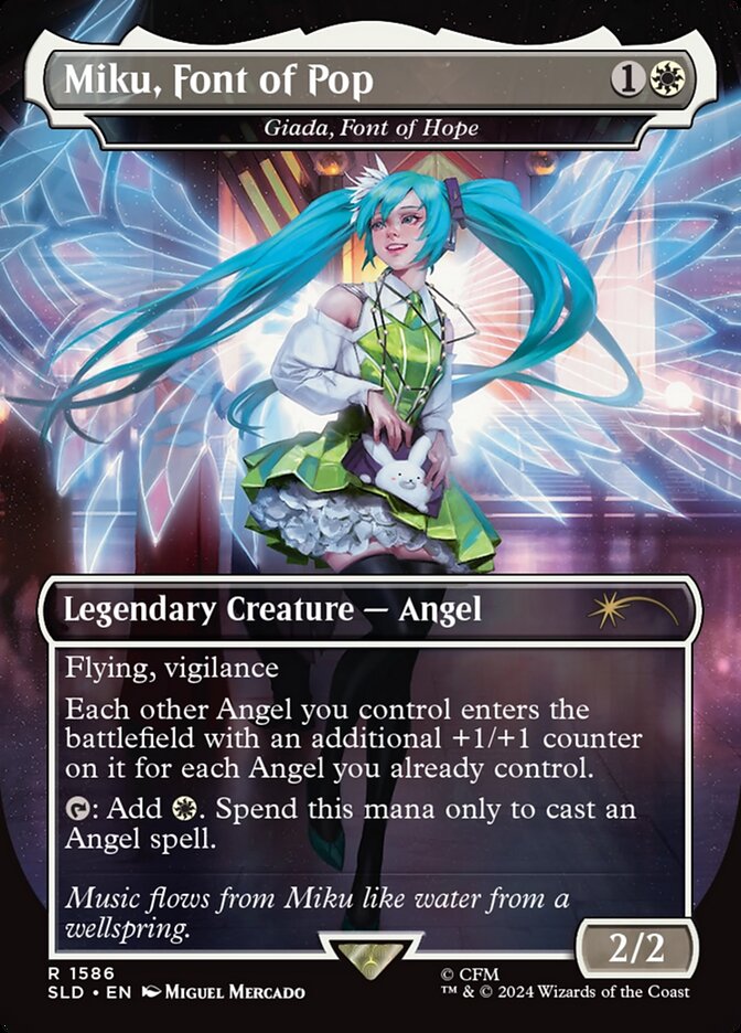 Miku, Font of Pop - Giada, Font of Hope (1586) - Secret Lair Drop (SLD)