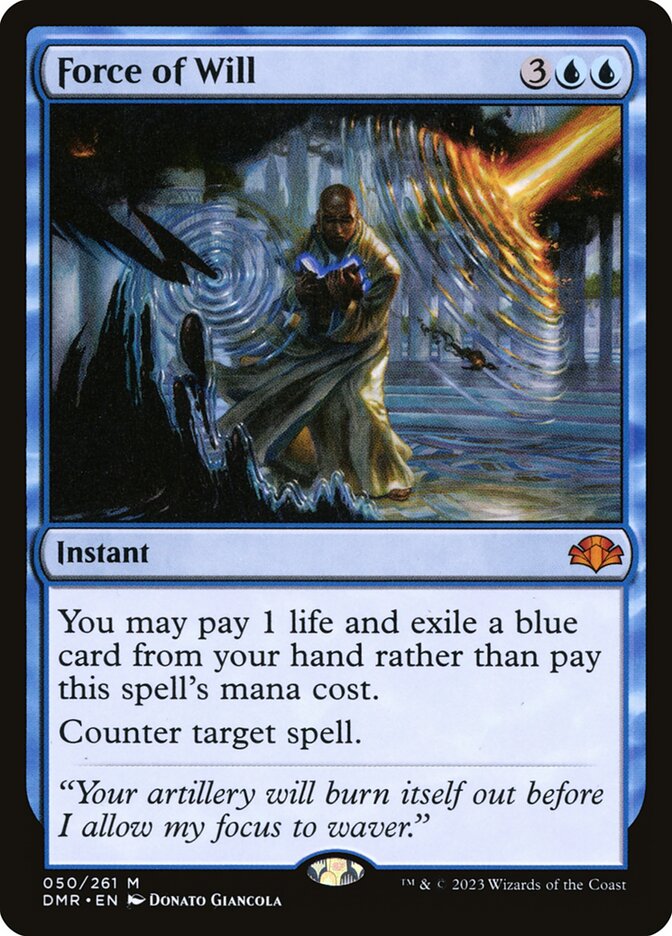 Force of Will (50) - Dominaria Remastered (DMR)