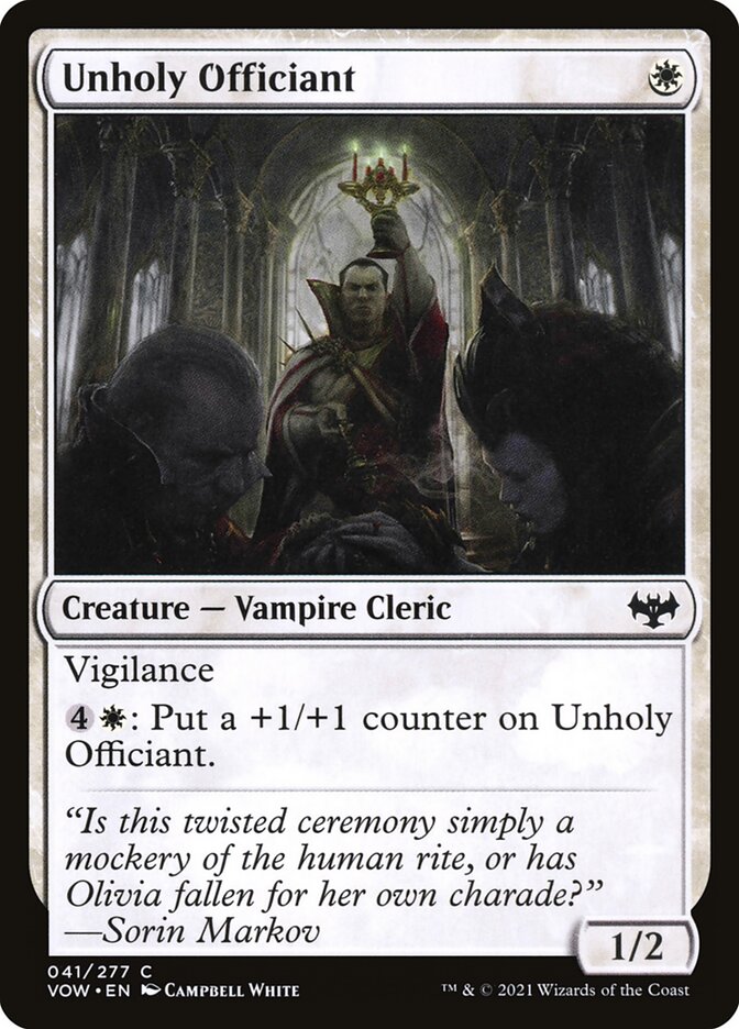 Unholy Officiant (41) - Innistrad: Crimson Vow (VOW)