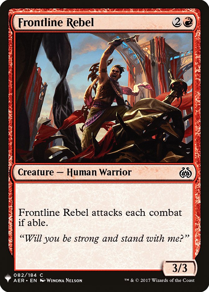 Frontline Rebel - The List (PLST)