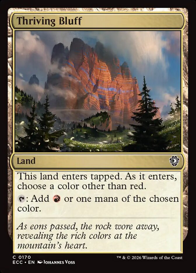 Thriving Bluff (170) - Lorwyn Eclipsed Commander (ECC)