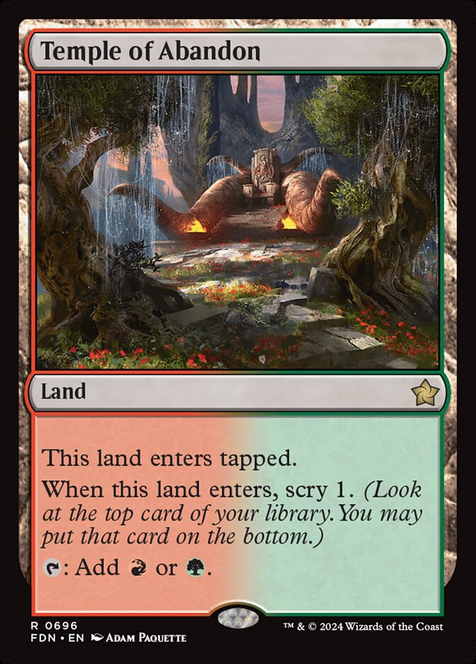 Temple of Abandon (696) - Foundations (FDN)