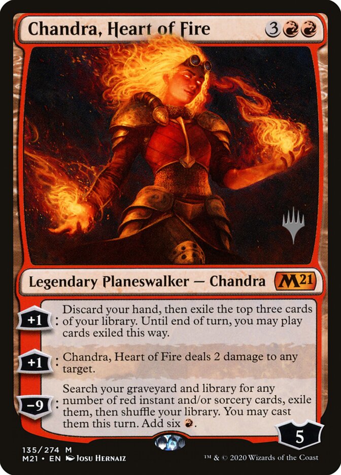 Chandra, Heart of Fire (135p) - Core Set 2021 Promos (PM21)