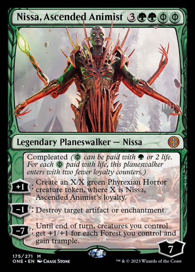 Nissa, Ascended Animist (175p) - Phyrexia: All Will Be One Promos (PONE)