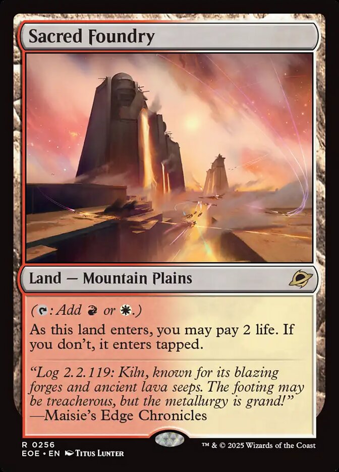 Sacred Foundry (256) - Edge of Eternities (EOE)