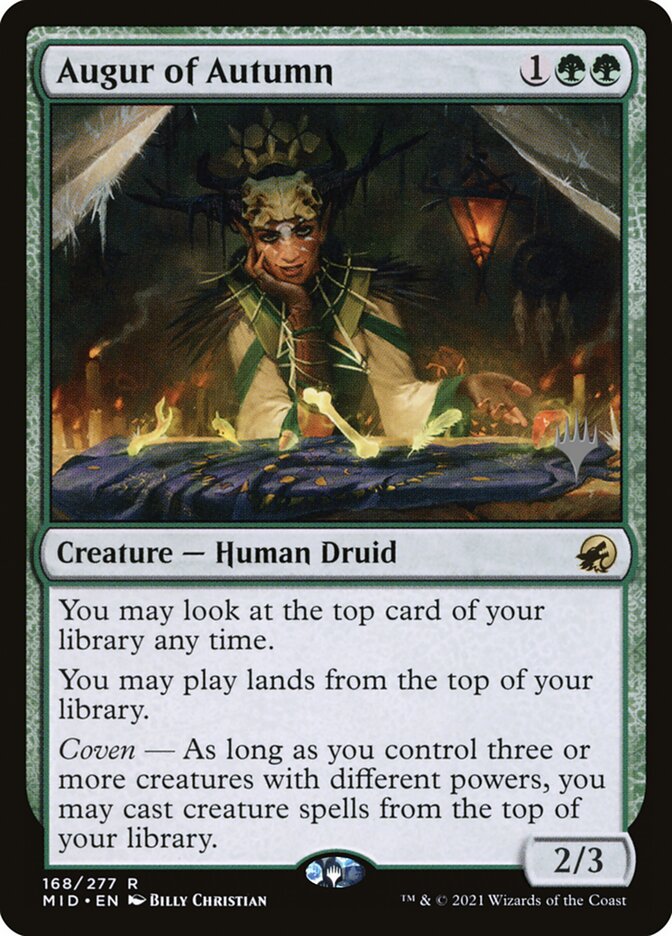 Augur of Autumn (168p) - Innistrad: Midnight Hunt Promos (PMID)