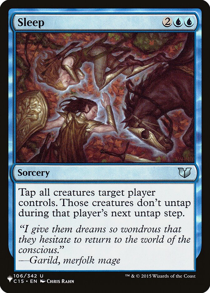 Sleep (C15-106) - The List (PLST)