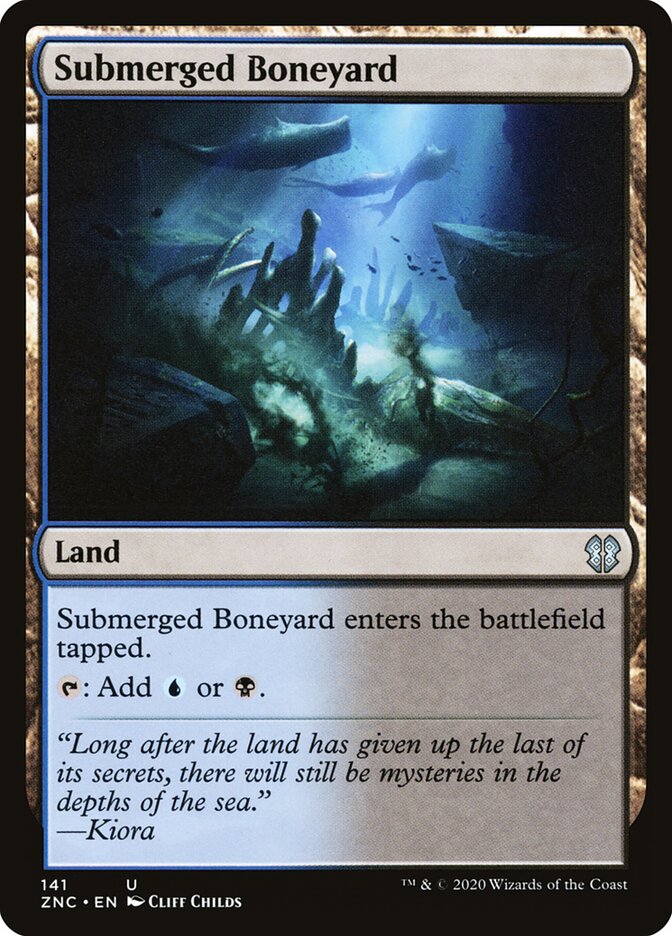 Submerged Boneyard (141) - Zendikar Rising Commander (ZNC)