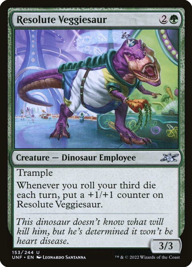 Resolute Veggiesaur (153) - Unfinity (UNF)