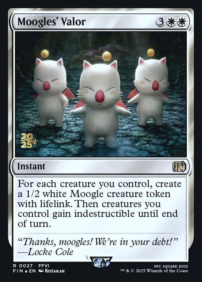 Moogles' Valor (27s) - Final Fantasy Promos (PFIN)