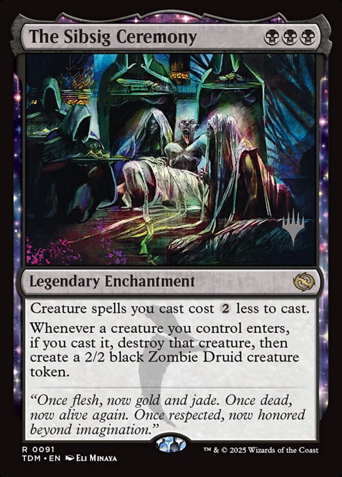 The Sibsig Ceremony (91p) - Tarkir: Dragonstorm Promos (PTDM)