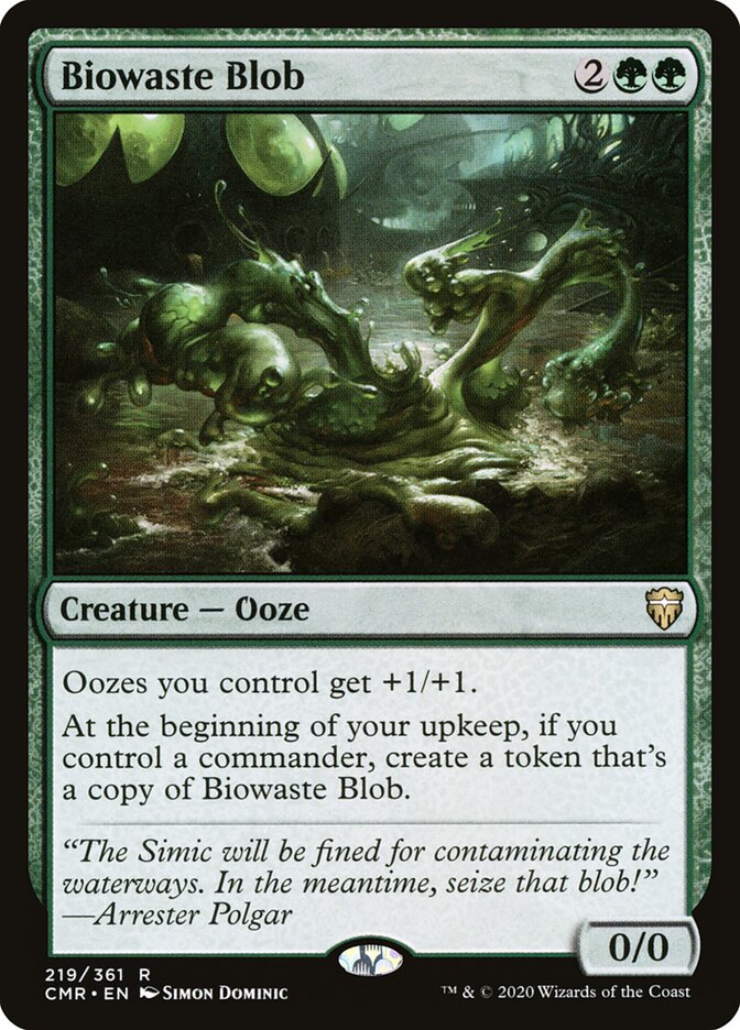 Biowaste Blob (219) - Commander Legends (CMR)