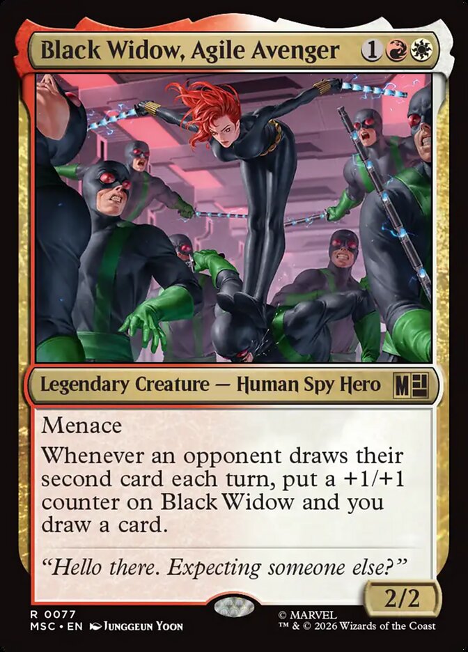 Black Widow, Agile Avenger (77) - Marvel Super Heroes Commander (MSC)