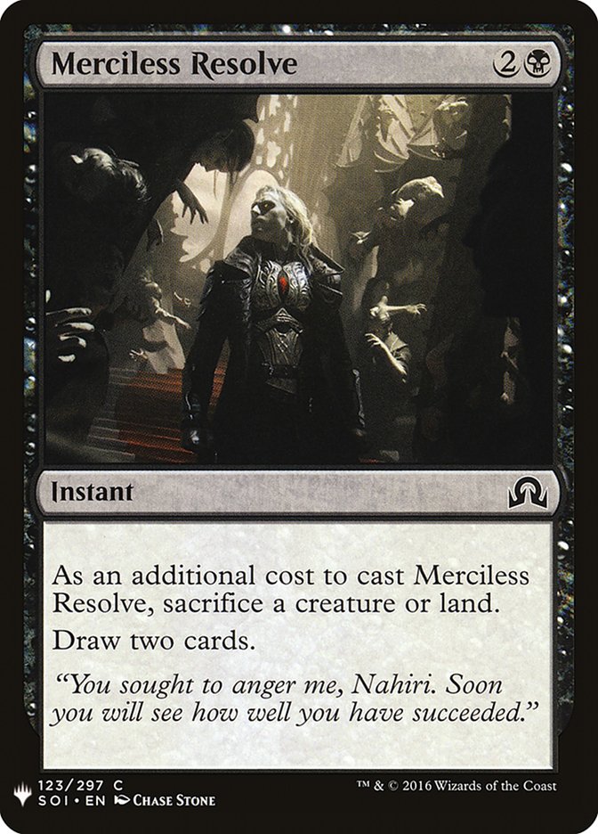 Merciless Resolve - The List (PLST)