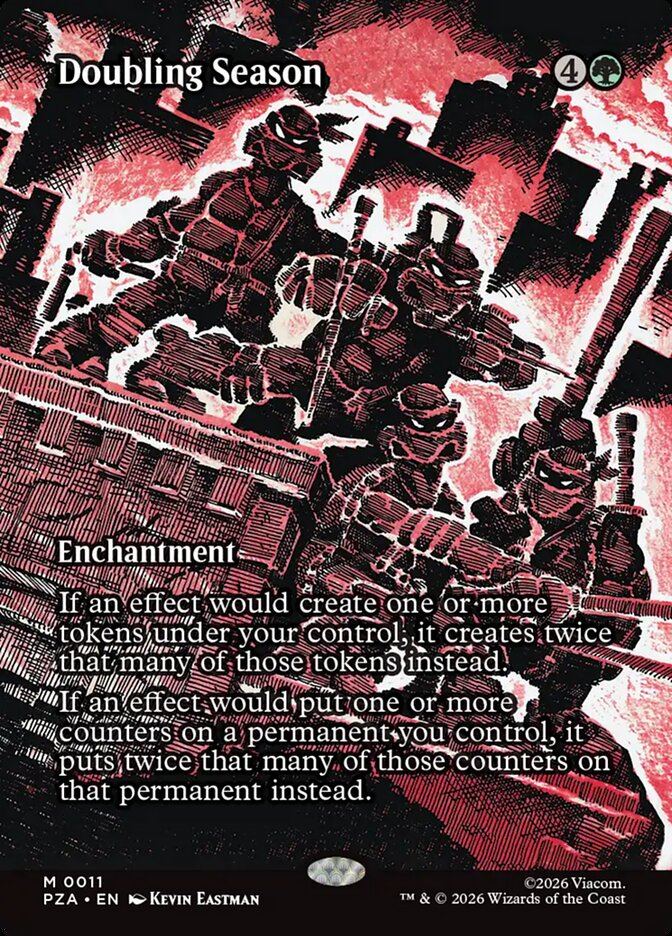 Doubling Season (11) - Teenage Mutant Ninja Turtles Source Material (PZA)