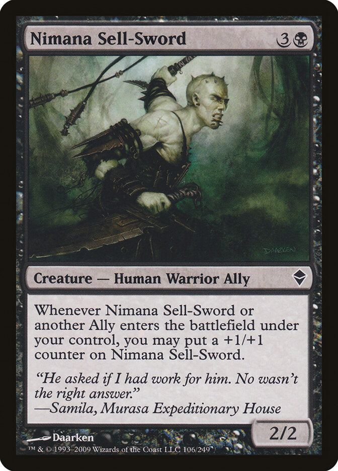 Nimana Sell-Sword (106) - Zendikar (ZEN)