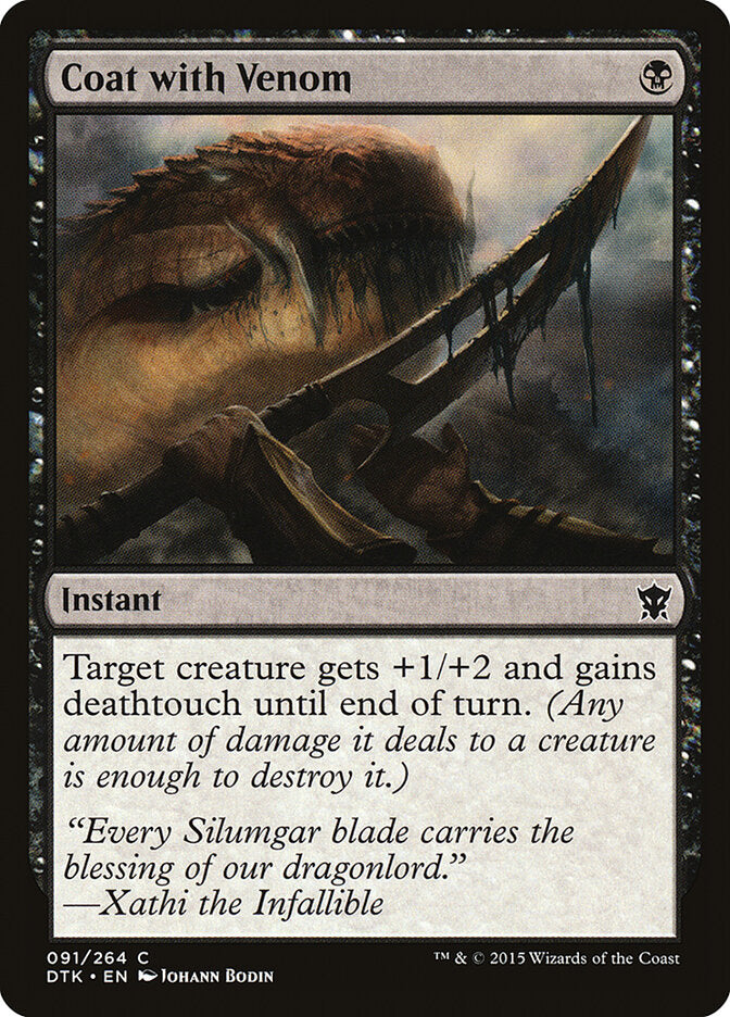 Coat with Venom (91) - Dragons of Tarkir (DTK)