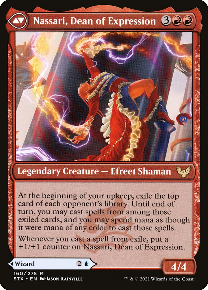 Uvilda, Dean of Perfection // Nassari, Dean of Expression (160) - Strixhaven: School of Mages (STX)