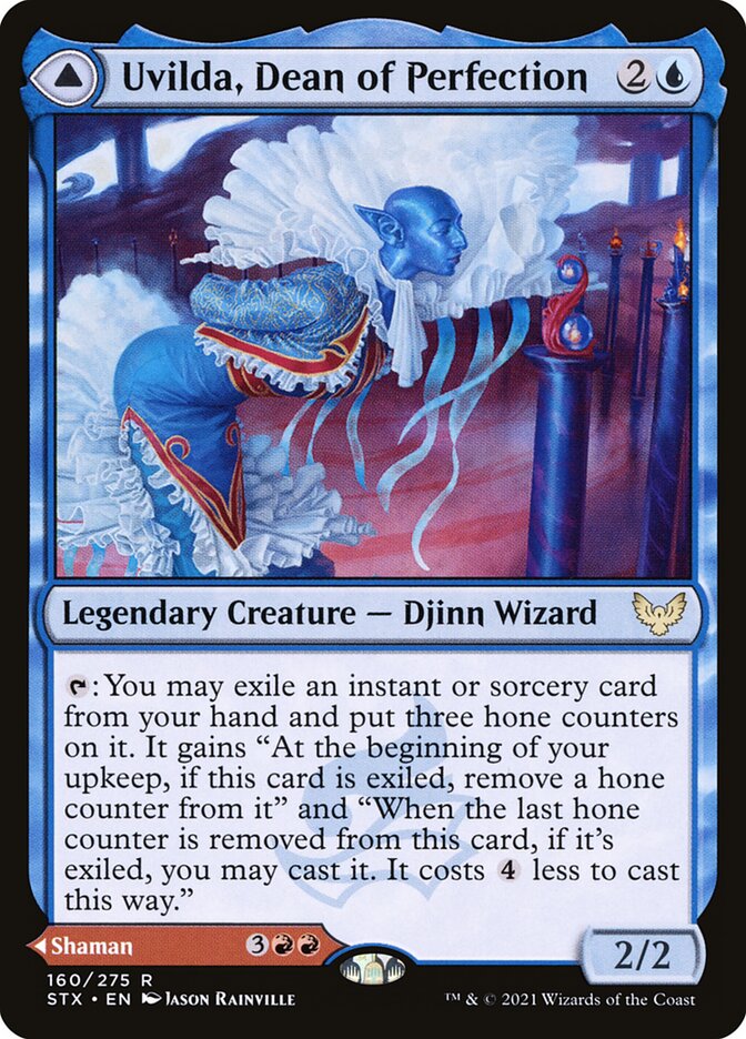 Uvilda, Dean of Perfection // Nassari, Dean of Expression (160) - Strixhaven: School of Mages (STX)