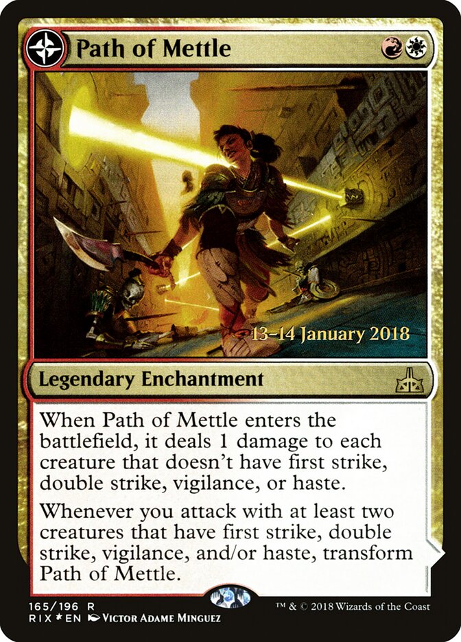 Path of Mettle // Metzali, Tower of Triumph (165s) - Rivals of Ixalan Promos (PRIX)