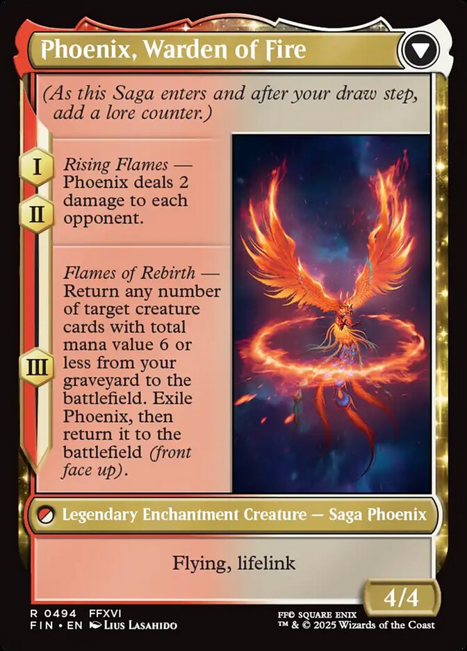 Joshua, Phoenix's Dominant // Phoenix, Warden of Fire (494) - Final Fantasy (FIN)