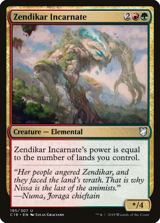 Zendikar Incarnate (195) - Commander 2018 (C18)