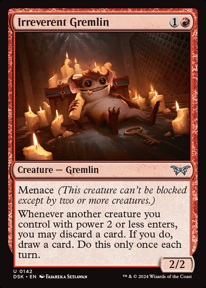 Irreverent Gremlin (142) - Duskmourn: House of Horror (DSK)