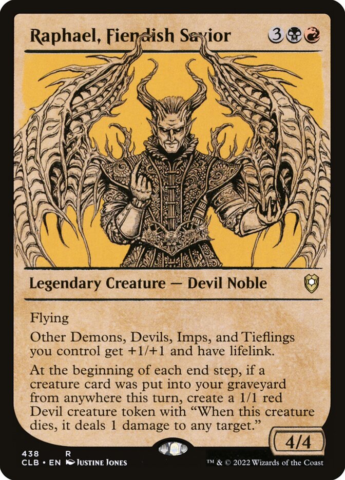 Raphael, Fiendish Savior (438) - Commander Legends: Battle for Baldur's Gate (CLB)