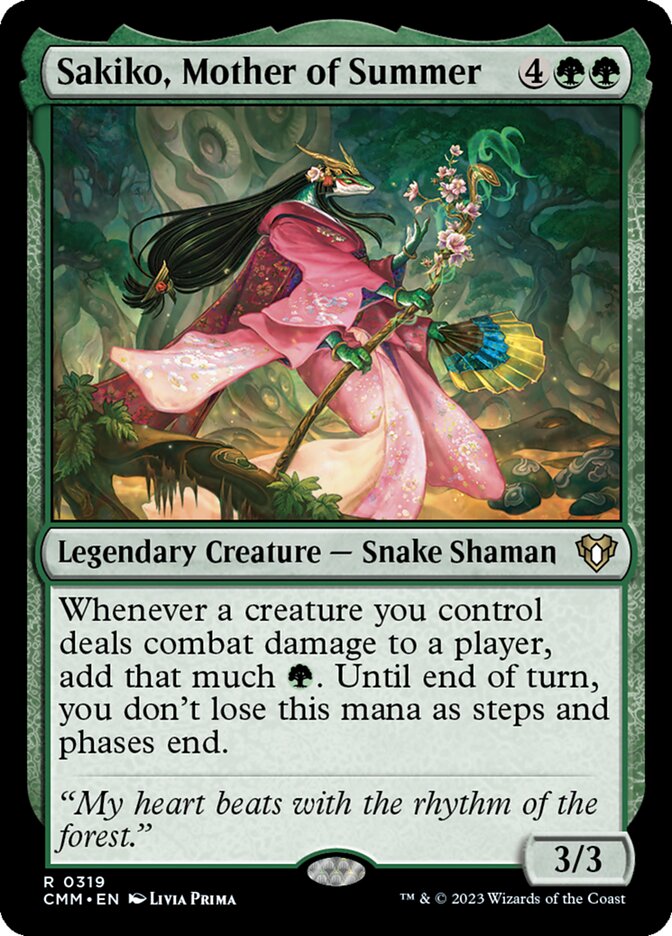 Sakiko, Mother of Summer (319) - Commander Masters (CMM)