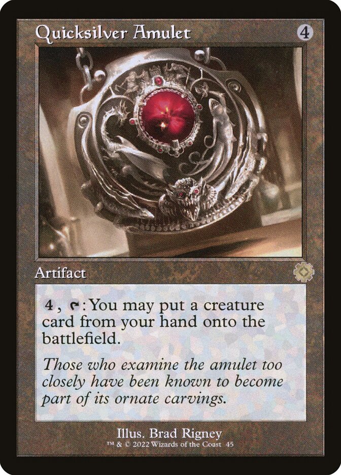 Quicksilver Amulet (45) - The Brothers' War Retro Artifacts (BRR)