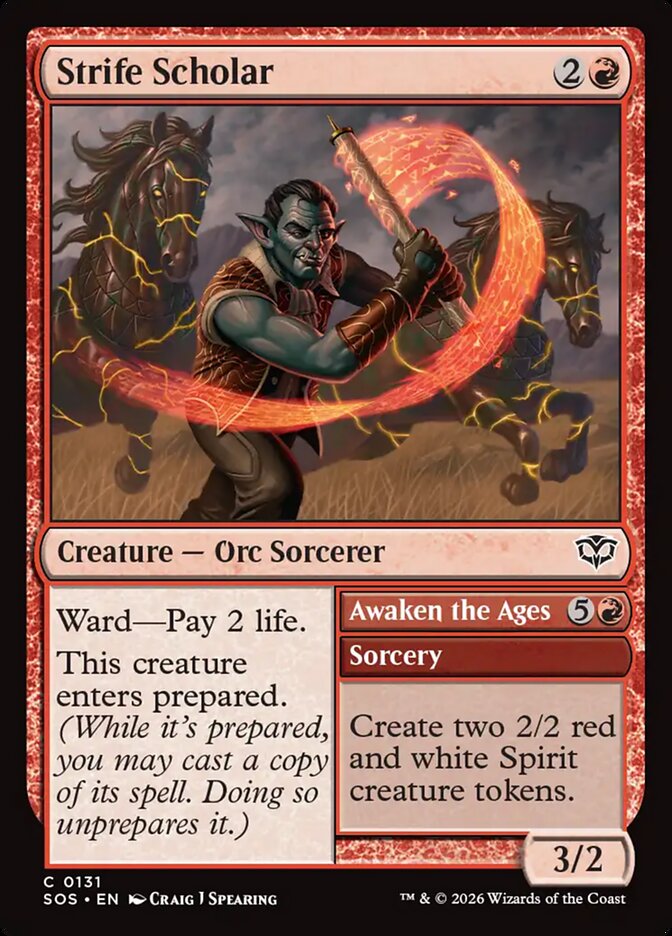 Strife Scholar // Awaken the Ages (131) - Secrets of Strixhaven (SOS)
