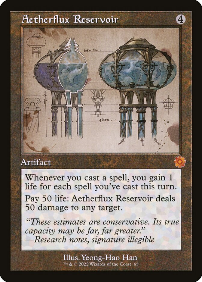 Aetherflux Reservoir (65) - The Brothers' War Retro Artifacts (BRR)