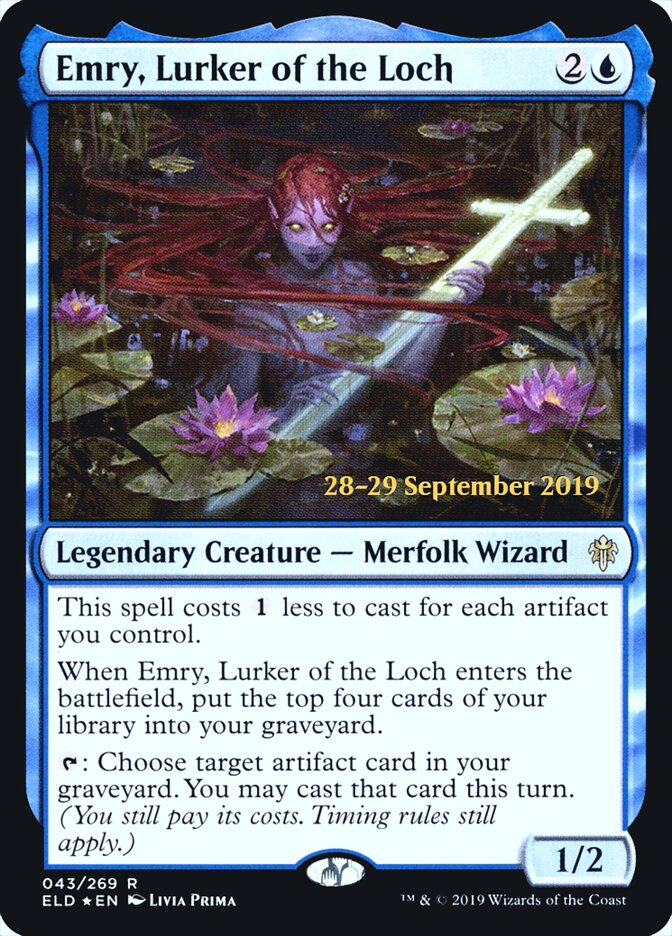 Emry, Lurker of the Loch (43s) - Throne of Eldraine Promos (PELD)