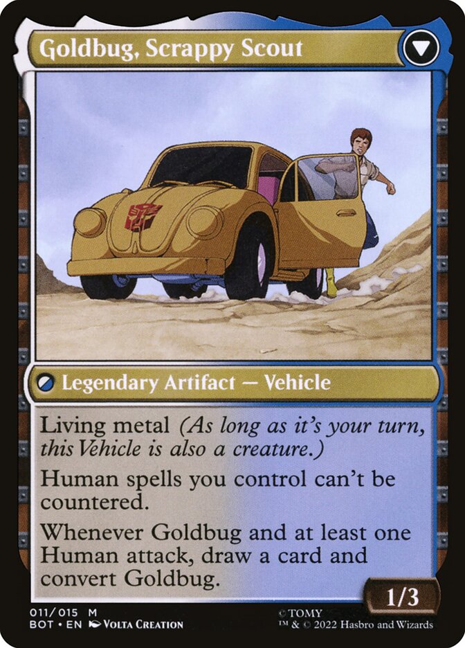 Goldbug, Humanity's Ally // Goldbug, Scrappy Scout (11) - Transformers (BOT)