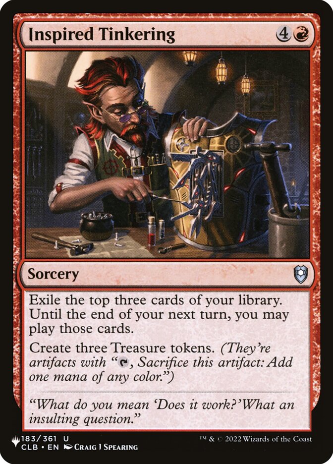 Inspired Tinkering (CLB-183) - The List (PLST)