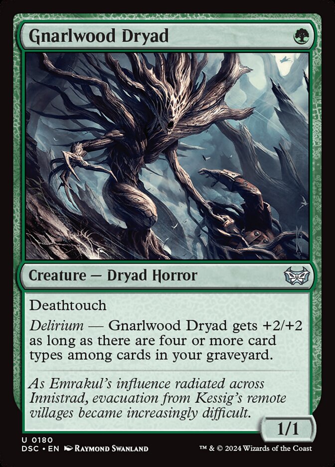 Gnarlwood Dryad (180) - Duskmourn: House of Horror Commander (DSC)